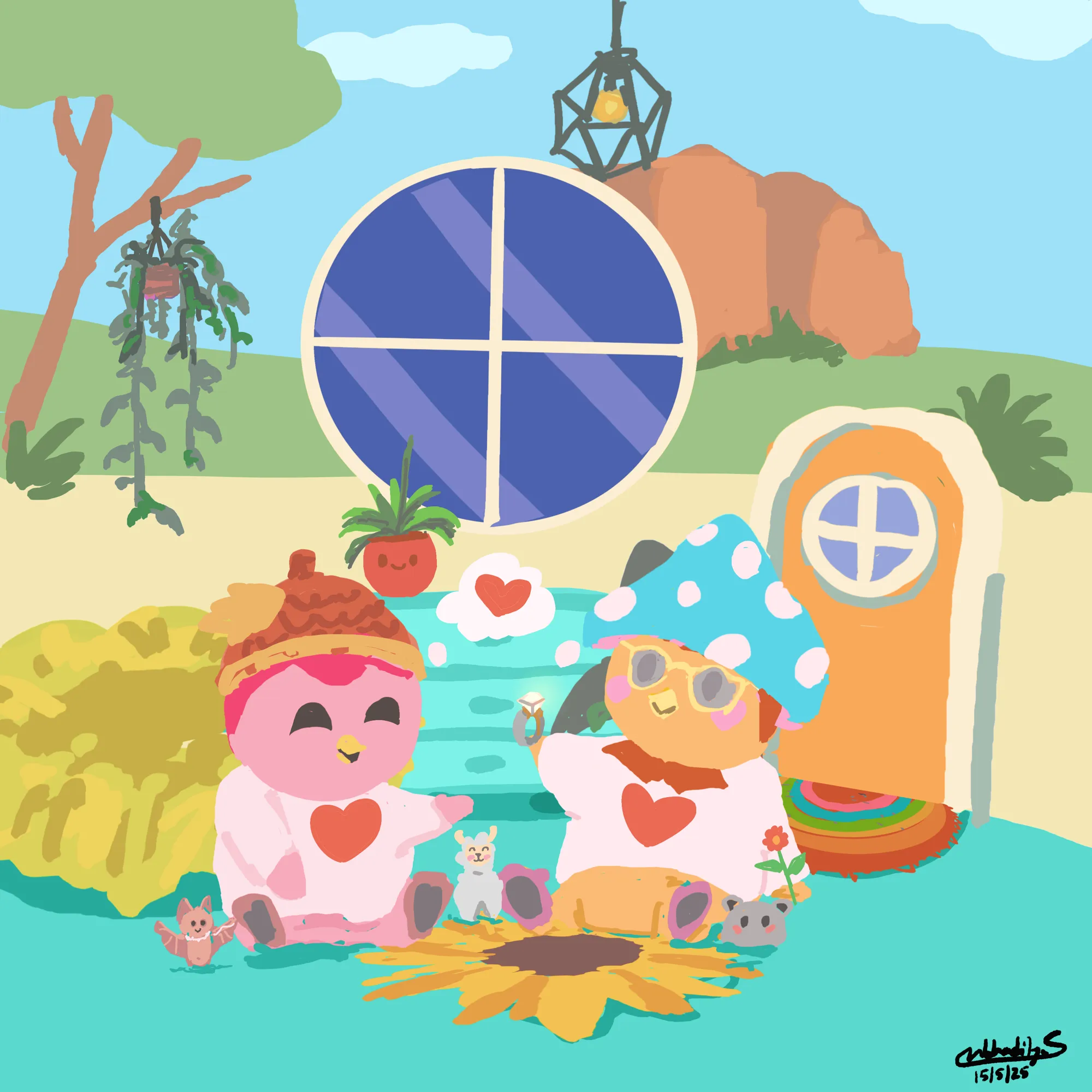 Finch fan art - where I ask my partner out