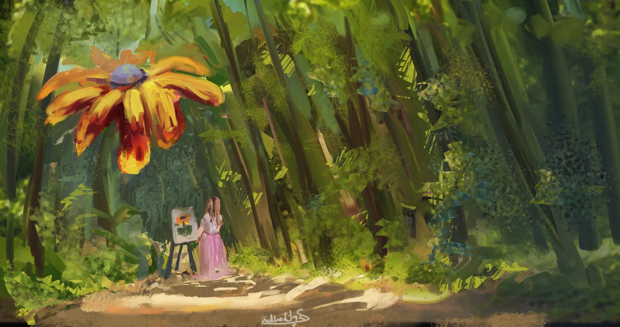 That is a giant flower innit?